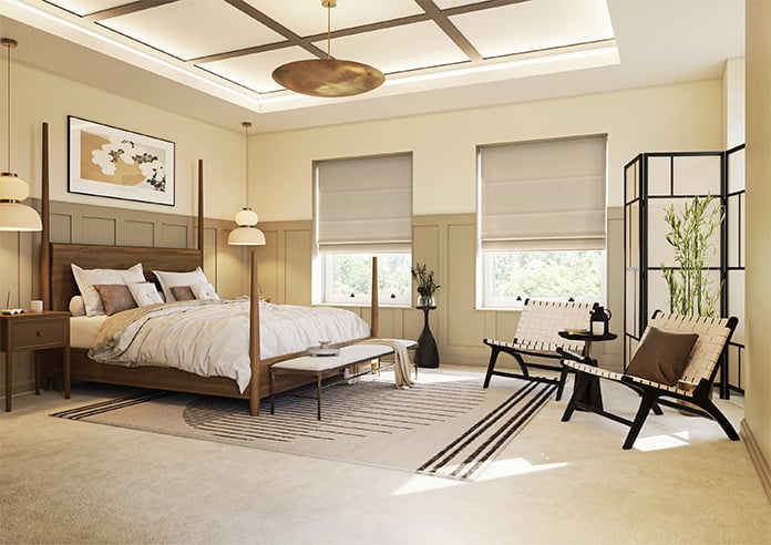 Faye, Seashell - Motorised Roman Blind - Image 6